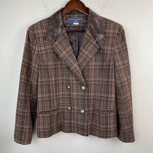 Norton McNaughton Petite Tweed Blazer Jacker Size 12P EUC